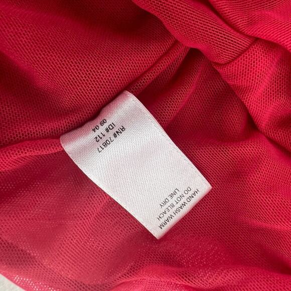 Vintage Victoria Secret Semi Sheer Red Deep Plug Bodysuit Womens Size Medium - Picture 5 of 7